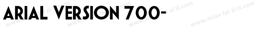 arial Version 700字体转换